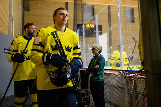 Jack Berglund of Sweden at a team photo shoot