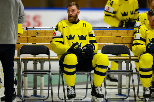 Mattias Ekholm of Sweden at a team photo shoot