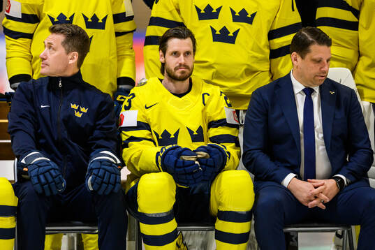 Head coach Sam Hallam, Oliver Ekman-Larsson and General