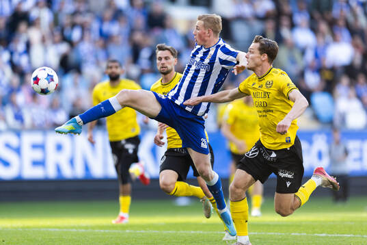 IFK Göteborgs Benjamin Brantlind och Mjällbys Villiam