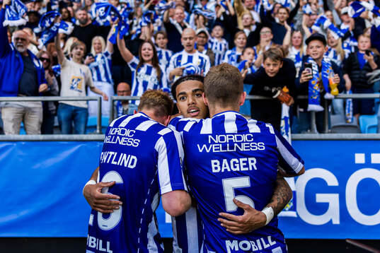IFK Göteborgs Sebastian Clemmensen, Filip Ottosson och