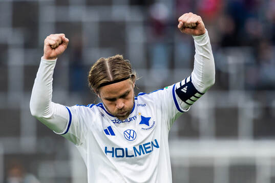 IFK Norrköpings Christoffer Nyman jublar