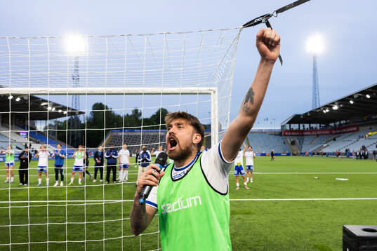 IFK Norrköpings Tim Prica jublar