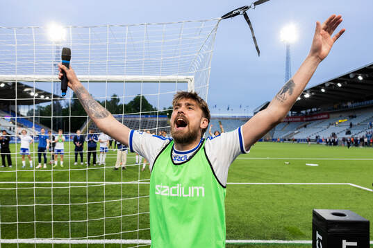 IFK Norrköpings Tim Prica jublar