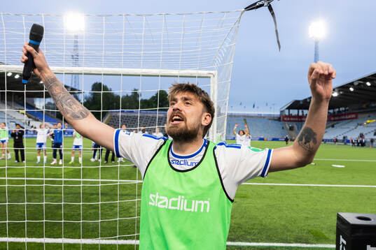 IFK Norrköpings Tim Prica jublar
