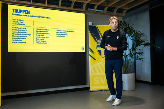 Head coach Tony Gustavsson of the Swedish women's national