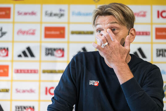 Head coach Tony Gustavsson of the Swedish women's national