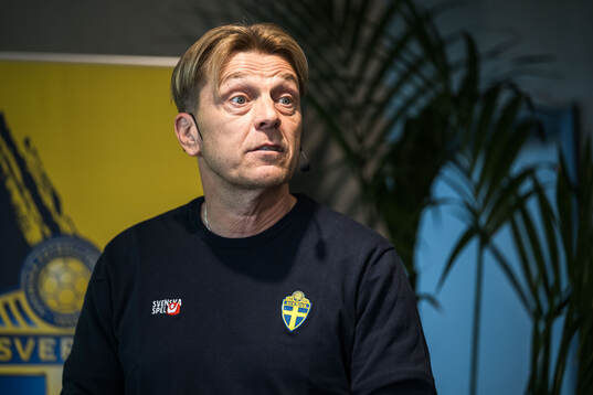 Head coach Tony Gustavsson of the Swedish women's national
