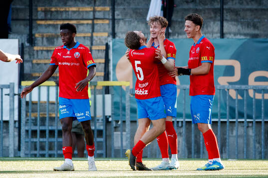 Helsingborgs Alexander Johansson jublar
