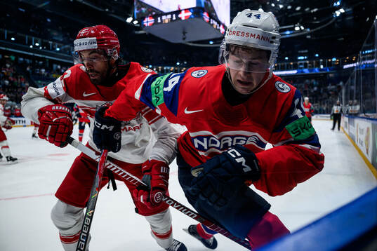 Markus Lauridsen of Denmark and Tinus Luc Koblar of Norway
