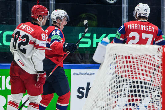 Tinus Luc Koblar of Norway celebrates