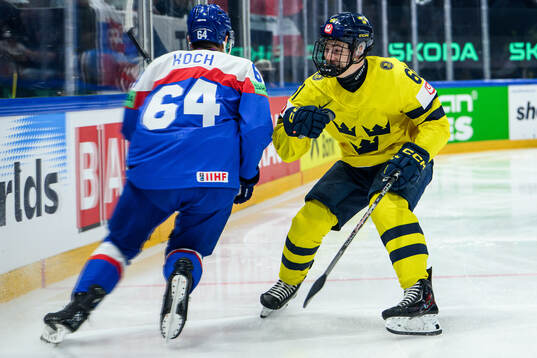 Patrik Koch of Slovakia and Viggo Björck of Sweden