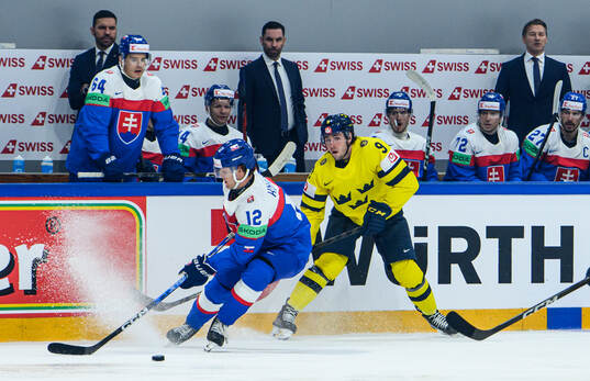 Samuel Knazko of Slovakia and Linus Karlsson of Sweden