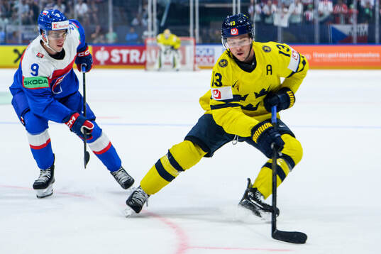 Filip Mesar of Slovakia and Lucas Raymond of Sweden