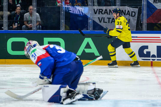 Jakob Silfverberg of Sweden celebrates