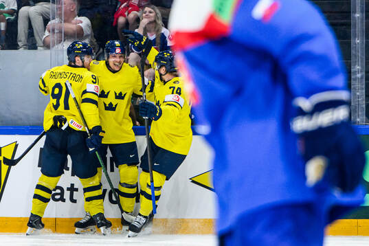 Jakob Silfverberg, Carl Grundström and Rasmus Asplund of