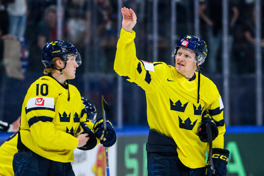 Emil Heineman of Sweden celebrates