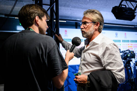 Peter Forsberg of Swedish broadcaster Viaplay
