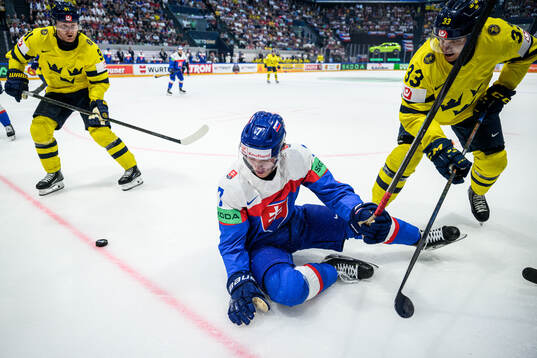 Maxim Strbak of Slovakia against Jakob Silfverberg and Carl