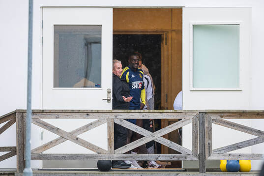 Ken Sema of the Swedish national football team at a