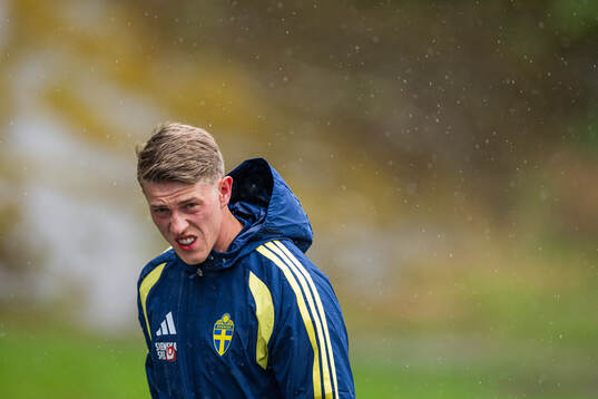 Alexander Bernhardsson of the Swedish national football