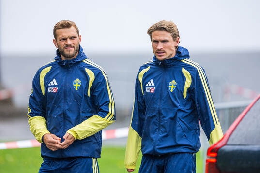 Jesper Karlström and Carl Starfelt of the Swedish national
