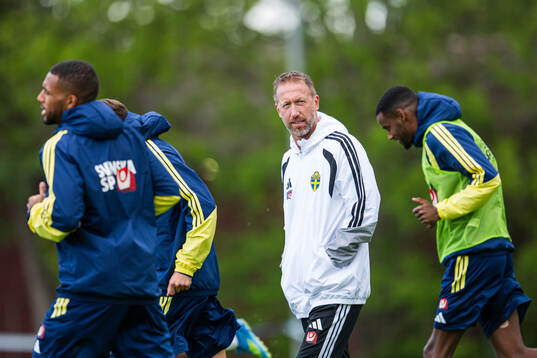Head coach Graham Potter of the Swedish national football