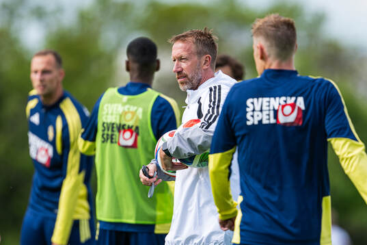 Head coach Graham Potter of the Swedish national football