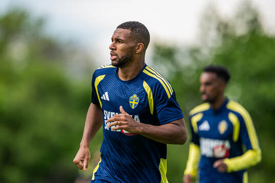 Isak Hien of the Swedish national football team at a