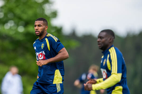 Isak Hien of the Swedish national football team at a
