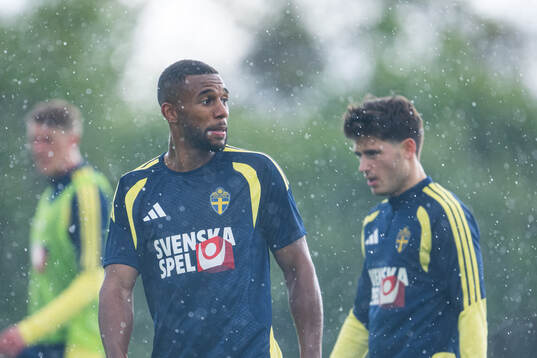 Isak Hien of the Swedish national football team at a