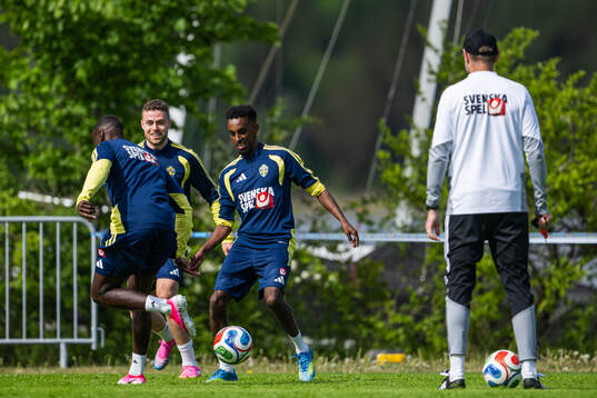 Taha Abdi Ali of the Swedish national football team at a