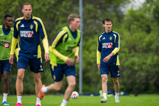 Hjalmar Ekdal of the Swedish national football team at a