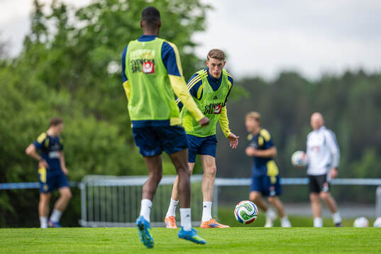 Alexander Bernhardsson of the Swedish national football