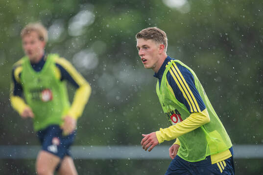 Alexander Bernhardsson of the Swedish national football