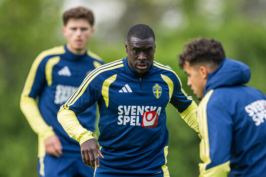 Ken Sema of the Swedish national football team at a