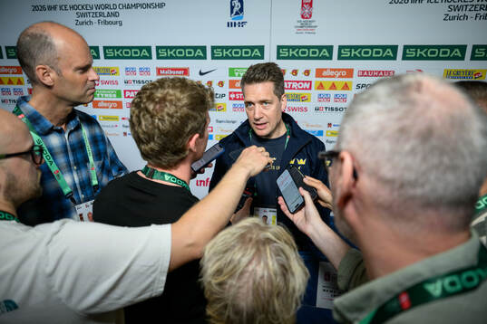 Head coach Sam Hallam of Sweden