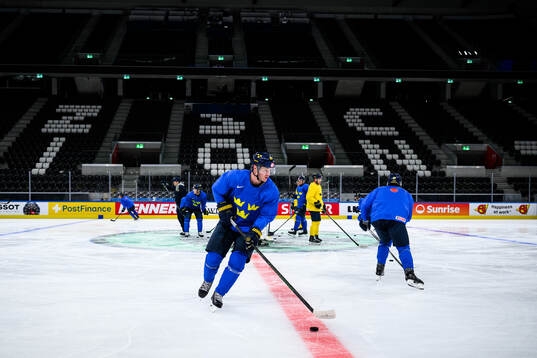 Carl Grundström of Sweden at a practice session