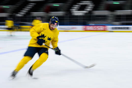 Erik Brännström of Sweden at a practice session