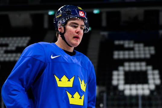 Anton Frondell of Sweden at a practice session