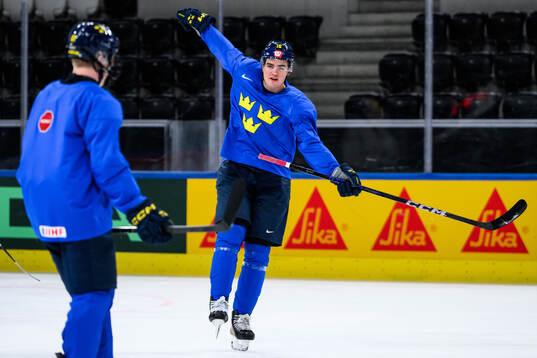Anton Frondell of Sweden at a practice session