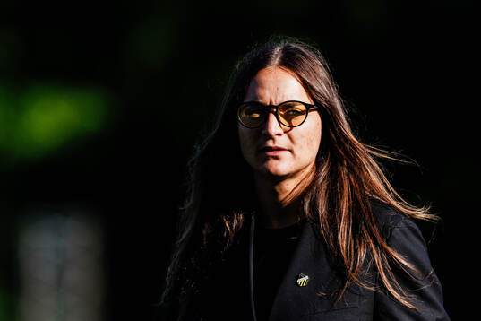 Häckens tränare Elena Sadiku