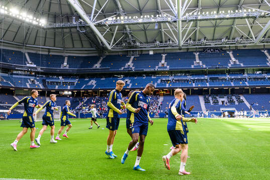 Alexander Isak of the Swedish national football team at a