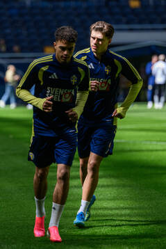 Besfort Zeneli of the Swedish national football team at a