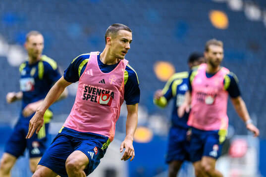 Gustaf Lagerbielke of the Swedish national football team at