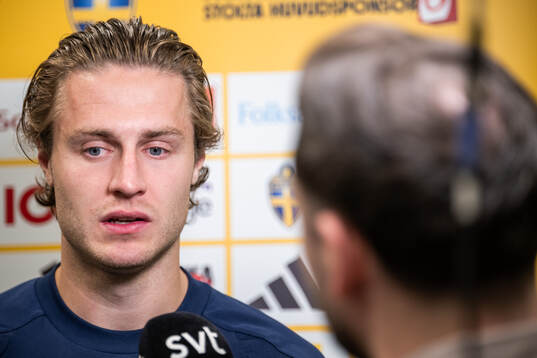 Mattias Svanberg of the Swedish national football team