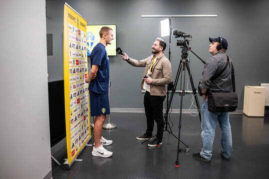 Gustaf Lagerbielke of the Swedish national football team