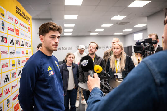 Besfort Zeneli of the Swedish national football team