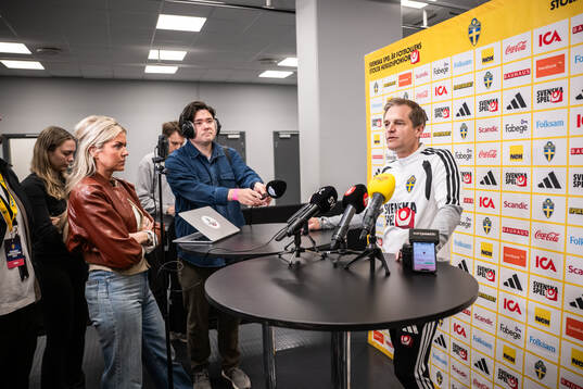 Team doctor Jonas Werner of the Swedish national football