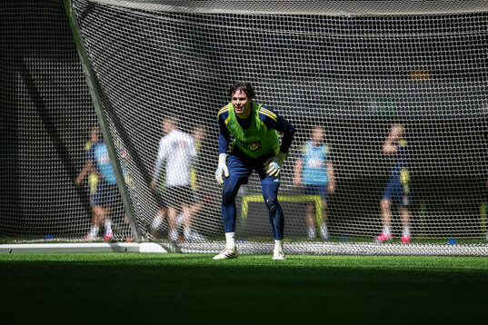 goalkeeper Jacob Widell Zetterström of the Swedish